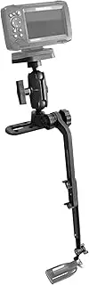 Kayak/SUP Fish Finder Mount with 1.5'' Universal Plate Ball Base, Transducer Mount Arm with Track for Marine Electronics, Compatible with Garmin, Lowrance, Humminbird, Scotty Fish Finder