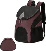 Foldable Pet Backpack - Travel for Dogs - Breathable Puppy Backpack Carrier for Dogs, Wide Shoulder Strap Anti-Shock Portable for Travel