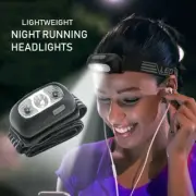 Super Bright Headlamp Light Sensor Mini LED Flashlight Waterproof Rechargeable.