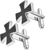 [BESTYASH] Men's Cufflinks Round Cuff Links Tuxedo Shirt Buttons Button Covers for Men's Shirts