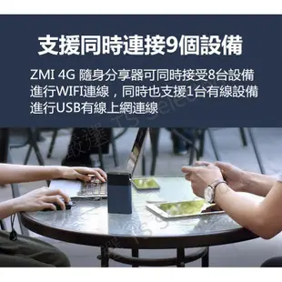 ZMI 紫米 4G 無線 分享器 隨身 WiFi 路由器 高容量 行動電源 mifi 台灣之星 中華 遠傳 台灣大哥大