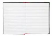Oxford Black n Red, A6 Notebook Hardcover, Casebound, Lined, 192 Page, 1 Notebo