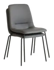 [Levede] PU Leather Dining Chairs x4 in Grey