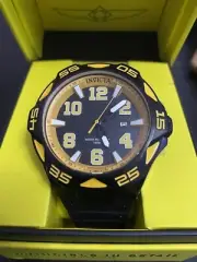 Invicta Men's 52mm Coalition Forces AUTOMATIC NH35 Black Dial Black/Orange Watch
