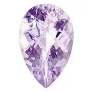 Gemstone Rose De France Quartz Aa Quality 14X9 Pear Checkerboard