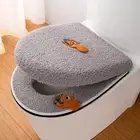 Warm Toilet Seat Covers Cartoon Toilet Ring Cover Closestool Seat Cushion WC