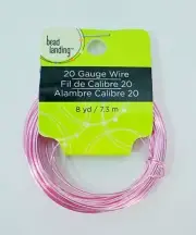 Bead Landing 20 Gauge Wire Jewelry Make Wires Bracelets DIY Crafts Pink Rose 8yd