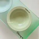 韓國BD碗BRIDGE貓碗大口徑雙碗碗架定制刻字飛碟亞克力碗架寵物MOO R1