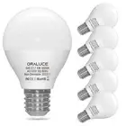 E17 LED Bulb 5 Watts Cool White 6500K, 40W Equivalent A15/G45 Globe Ceiling F...