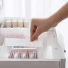 Stackable Drawer Divider Storage Box Refrigerator Organizer for Home Office