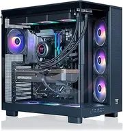 Thermaltake LCGS View 9080-380XL Gaming Desktop (AMD Ryzen™ 9 9900X3D, ToughRam 32GB DDR5 6000MT/s RGB Memory, NVIDIA® GeForce RTX™ 5080, 2TB NVMe M.2, WiFi, Windows 11) VXLB-X870-580-LCS
