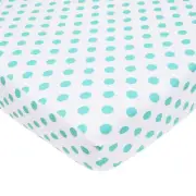 TL Care 100% Natural Cotton Percale Fitted Crib Sheet for Standard Crib and M...