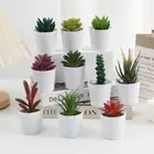 Desk Decoration Artificial Succulent Bonsai Fake Plants Mini Bonsai Office