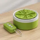 Automatic Clothes Washer Auto-Off Mini Turbo Washer for home Bathroom (Green) NE