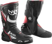 Berik Shaft 2.0 Motorcycle Boots, black-red, Size 45 for Women Black Red