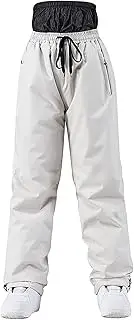 [Generic] Men's Waterproof Snow Ski Pants Fleece Lined Insulated Pants Winter Outdoor Hiking Windproof Warm Sport Pant