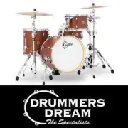 Gretsch Catalina Club Jazz 4 Piece Drum Kit Shell Set 18" - Satin Walnut Glaze