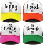 [Funky Junque] Trucker Hat Women Funny Baseball Cap for Bachelorette and Bridal Snapback