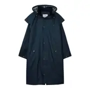 Lighthouse Clothing Mens Stockman Jacket Coat Full Length Deep Night