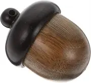 [BEBEMOKO] Color Block Wooden Nuts Multi-functional Nut Pendant Artificial Pine Cones Acorn Vase Filler Womens Jewellery DIY Bracelet Charms Nut Accessory Fruit Charms Pendant Acorn Beads