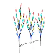 Christmas Decorations Outdoor Garden Lawn 60 Led Solar Power Branch Tree Leaf Flower Light Set Outdoor Lighting Accessories