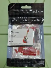 Nanoblock Red Electric Guitar Micro-Sized Building Blocks NBC-037 130 Peices