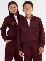 School Assembly Kids School Tricot Jacket, Maroon, Size 12