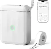 NIIMBOT D110 Upgraded Label Maker, Mini Label Printer, Portable Label Maker Machine with Tape Bluetooth Thermal Labelling Machine Small Sticker Printer for Home Kitchen School Office Store, White