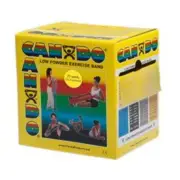 Fabrication Enterprises 10-5271 Cando Exercise Band Yellow - 25 yards Dispenser