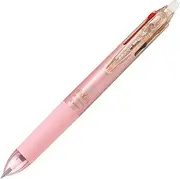 Pilot Ballpoint Pen, Frixion Ball 4, 0.38mm Ultra Fine, 4 Colors (Black, Red, Blue and Green), Gradation Pink Body (PLKFB80UF-GRP)