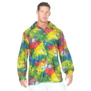 Underwraps Costumes Mens 60s Tie-Dyed Shirt Costume - One Size Fits Most - Yello