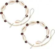 SAFIGLE Bracelets for Women Conch Shell Anklet Set Fashion Jewelry Chain Easy to Wear Remove Present