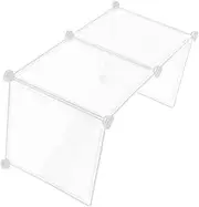SOPOTUTU Transparent Sneeze Guard Desk Divider Protective Panel for Safe Interactions at Desks Offices and Classrooms and Stable Privacy Barrier
