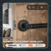 Tuya Bluetooth Smart Fingerprint Door Handle Lock Electronic Password APP Remote