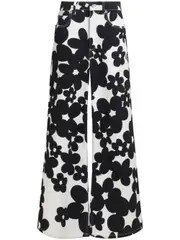 [Marni] Marni-Pantaloni Svasati Con Stampa Floreale-Donna 42 IT