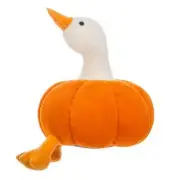 Doll Duck Pumpkin Throw Pillow Plush Toy Sofa Bed Big White Goose Throw Pillow *