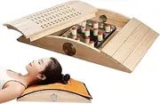 Lumbar Pillow | Wood Back Stretcher | 1 Piece Adjustable Spine Stretcher | Portable Lumbar Support, Relaxation Box, Spine decompresion Device, pain relieef, Multi-Level Support, Easy To Use