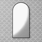 Modern Arch Bathroom Wall Mirror – Black, Gold, White, Frameless 50cm x 1000cm