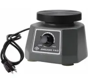 Dental Vibrator Laboratory 4" Round Shape Rubber Vibration Plate Equipment Gray