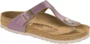 New Women’s Birkenstock Gizeh Washed Metallic Pink Leather Sandals Sz. 38 US 7
