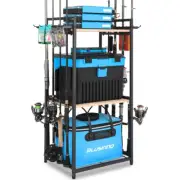 PLUSINNO 3 Tier Fishing Rod Holder, Fishing Pole Holders for Garage, Fishing Rod