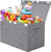 Large Toy Box Chest with Lid,Collapsible Sturdy Toy Storage Organizer Boys,Girls