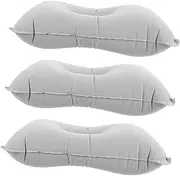 Happyyami 3pcs Inflatable Pillow Square Shaped Neck Pillow for Traveling Portable Sleep for Camping Outdoor