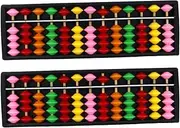 Mellisso 2X Portable Plastic Abacus Arithmetic Abacus Calculation Tool