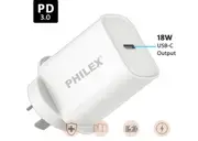 Sansai PHW-222PD 18W USB-C Quick Charger Adapter White