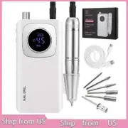 45000RPM Professional Rechargeable Electric Nail Drill Machine Portable Cordless