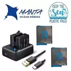 Dual Battery Charger for HERO11 MANTA HERO Black Kit Set For Gopro Go Pro
