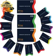 RFID Blocking Sleeves 15 Pack with Color Coding for Credit Card Passport
