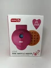 Dash Mini 4 inch Heart Electric Waffle Maker Limited Edition