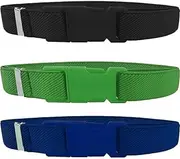 [ArtGal] Set of 3 Children's Waist Belt, Adjustable, Stretch for Children Babies, EU, Unisex Elastic Belt Made in EU, Model 5, Large, Multicolor